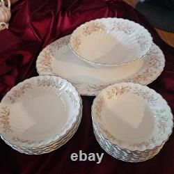 VINTAGE Johnson Brothers plates and bowls set RARE floral, made in England
