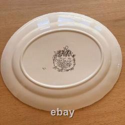 VINTAGE Rare JOHNSON BROTHERS TALLY HO LARGE HOLIDAY PLATTER View Halloo