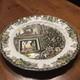 Vtg Friendly Village Christmas Holiday Johnson Brothers Chop Plate 12 England