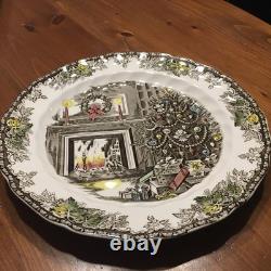 VTG Friendly Village Christmas Holiday Johnson Brothers Chop Plate 12 England