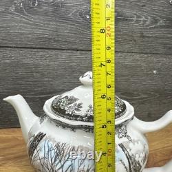 VTG Johnson Bros China The Friendly Village Teapot Sugar Maples England