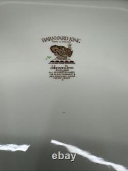 VTG Johnson Bros England BARNYARD KING 20.5x16 Large Turkey Serving Platter