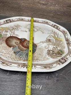 VTG Johnson Bros England BARNYARD KING 20.5x16 Large Turkey Serving Platter
