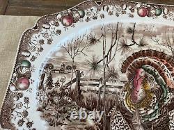 VTG Johnson Bros. His Majesty Turkey Platter 20.25 ENGLAND EUC