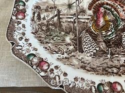 VTG Johnson Bros. His Majesty Turkey Platter 20.25 ENGLAND EUC