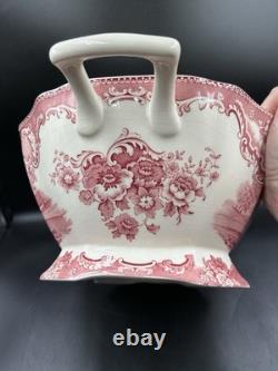 VTG Johnson Brothers England Old Britain Castles Pink Crown Large Lidded Tureen