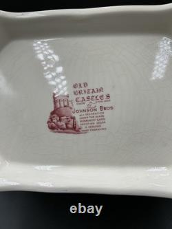VTG Johnson Brothers England Old Britain Castles Pink Crown Large Lidded Tureen