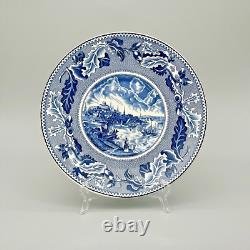 VTG Johnson Brothers HISTORIC AMERICA BLUE Colossal Cup & Saucer GREAT CONDITION