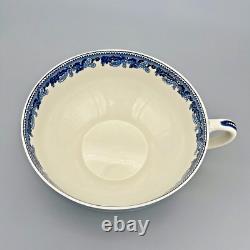 VTG Johnson Brothers HISTORIC AMERICA BLUE Colossal Cup & Saucer GREAT CONDITION