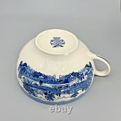 VTG Johnson Brothers HISTORIC AMERICA BLUE Colossal Cup & Saucer GREAT CONDITION
