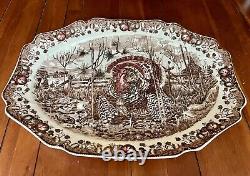 VTG Johnson Brothers His Majesty Large Turkey Platter Transferware England 20L