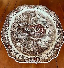 VTG Johnson Brothers His Majesty Large Turkey Platter Transferware England 20L