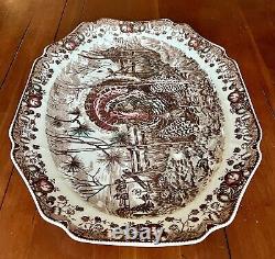 VTG Johnson Brothers His Majesty Large Turkey Platter Transferware England 20L