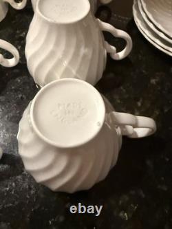 VTG Set of Ironstone Johnson Bros Regency SnowWhite large lot of 20pcs, read