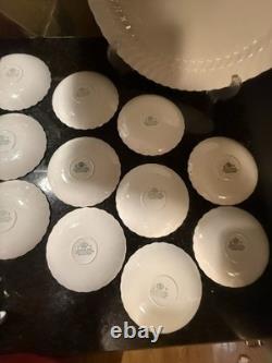 VTG Set of Ironstone Johnson Bros Regency SnowWhite large lot of 20pcs, read