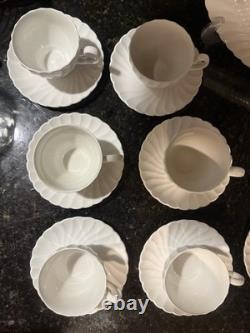 VTG Set of Ironstone Johnson Bros Regency SnowWhite large lot of 20pcs, read