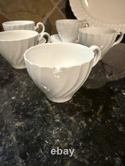 VTG Set of Ironstone Johnson Bros Regency SnowWhite large lot of 20pcs, read