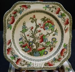 Vintage (10) Pcs. Johnson Brothers Indian Tree China Platter, Serving Bowl, Sala
