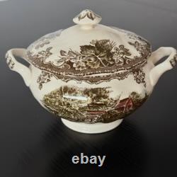 Vintage 1960s Johnson Bros Friendly Village The School House Dishes 37PC