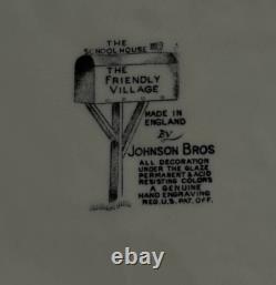 Vintage 1960s Johnson Bros Friendly Village The School House Dishes 37PC
