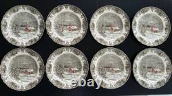 Vintage 1960s Johnson Bros Friendly Village The School House Dishes 37PC