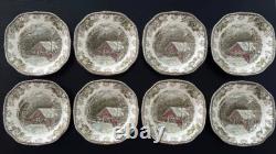 Vintage 1960s Johnson Bros Friendly Village The School House Dishes 37PC