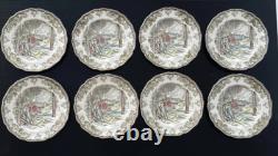 Vintage 1960s Johnson Bros Friendly Village The School House Dishes 37PC