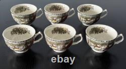 Vintage 1960s Johnson Bros Friendly Village The School House Dishes 37PC