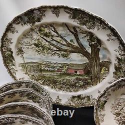 Vintage 1960s Johnson Bros Friendly Village The School House Dishes See Descript