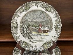 Vintage 37-Piece Set Johnson Bros FRIENDLY VILLAGE Dinner Plates, Bowls, Etc