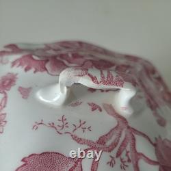 Vintage English Chippendale Johnson Bro, Creamer And Sugar with Lid China Vtg