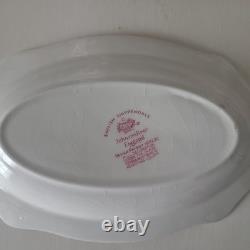 Vintage English Chippendale Johnson Bro, Creamer And Sugar with Lid China Vtg