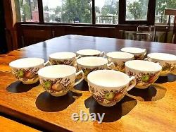 Vintage Hand Engraved 52pc China Set 1970's Johnson Bros England Harvest Time