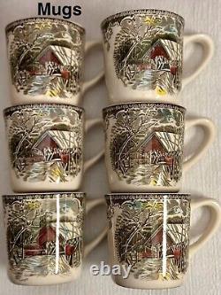 Vintage Huge Lot of 110pcs Johnson Brothers Friendly Village Dinnerware ESTATE