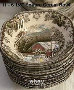 Vintage Huge Lot of 110pcs Johnson Brothers Friendly Village Dinnerware ESTATE