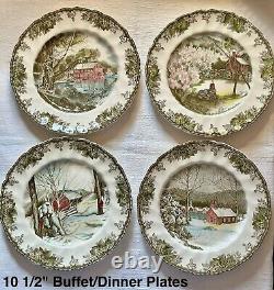 Vintage Huge Lot of 110pcs Johnson Brothers Friendly Village Dinnerware ESTATE