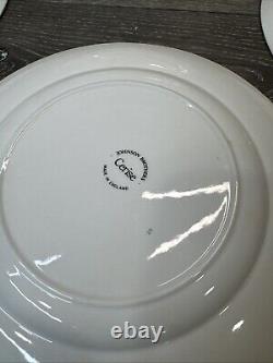 Vintage JOHNSON BROTHERS England Cerise 10-1/8 Dinner Plates Set Of 5