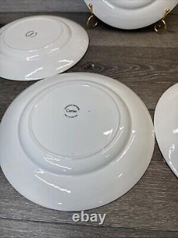 Vintage JOHNSON BROTHERS England Cerise 10-1/8 Dinner Plates Set Of 5