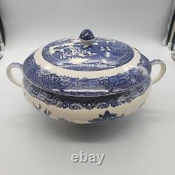 Vintage Johnson Bros Blue Willow 10 Soup Tureen (M)