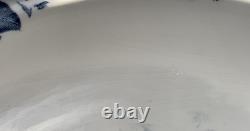 Vintage Johnson Bros Coaching Scenes Blue Soup Tureen Vegetable Bowl