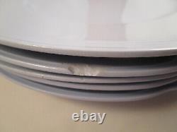 Vintage Johnson Bros England Greydawn Blue Set of 6 Dinner Plates A