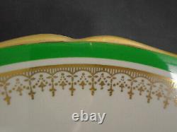 Vintage Johnson Bros. England Pareek Green Gold Dinner Plate Jb438 Lot Of 9