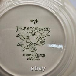 Vintage Johnson Bros England Peach Bloom Bread Dessert Plate 6.25