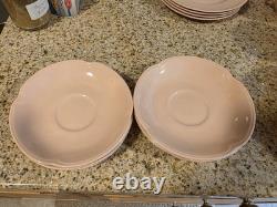 Vintage Johnson Bros. England Rosedawn Pink Art Deco Sugar Dish Bowl with Lid +