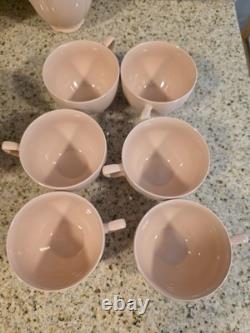 Vintage Johnson Bros. England Rosedawn Pink Art Deco Sugar Dish Bowl with Lid +