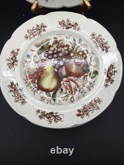 Vintage Johnson Bros England Set of 5 Windsor Ware Fruit Dinner Plates