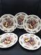 Vintage Johnson Bros England Set Of 5 Windsor Ware Harvest Fruit Dinner Plates