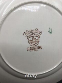 Vintage Johnson Bros England Set of 5 Windsor Ware Harvest Fruit Dinner Plates