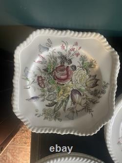 Vintage Johnson Bros. England Windsor Ware Garden Bouquet China Set