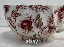 Vintage Johnson Bros. English Porcelain Rose Chintz Set of 16 Cups and Saucers